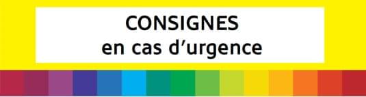 Consignes en cas d'urgence